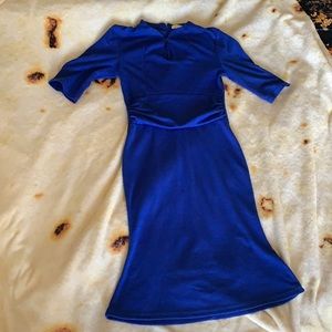 Vintage style royal blue dress